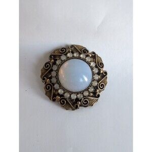 Vintage Original by Robert Moonstone Cabochon Pin Brooch Opalescent
